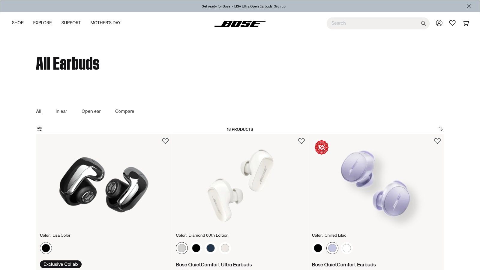 Bose QuietComfort Noise Cancelling Earbuds