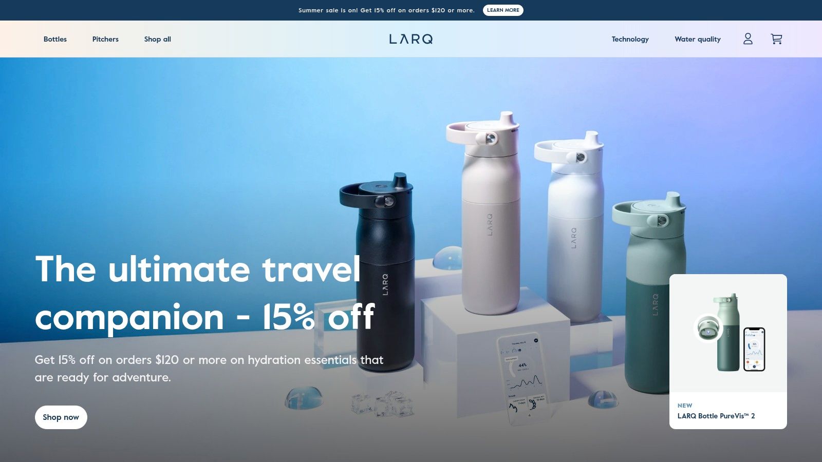 LARQ Self-Cleaning Water Bottle