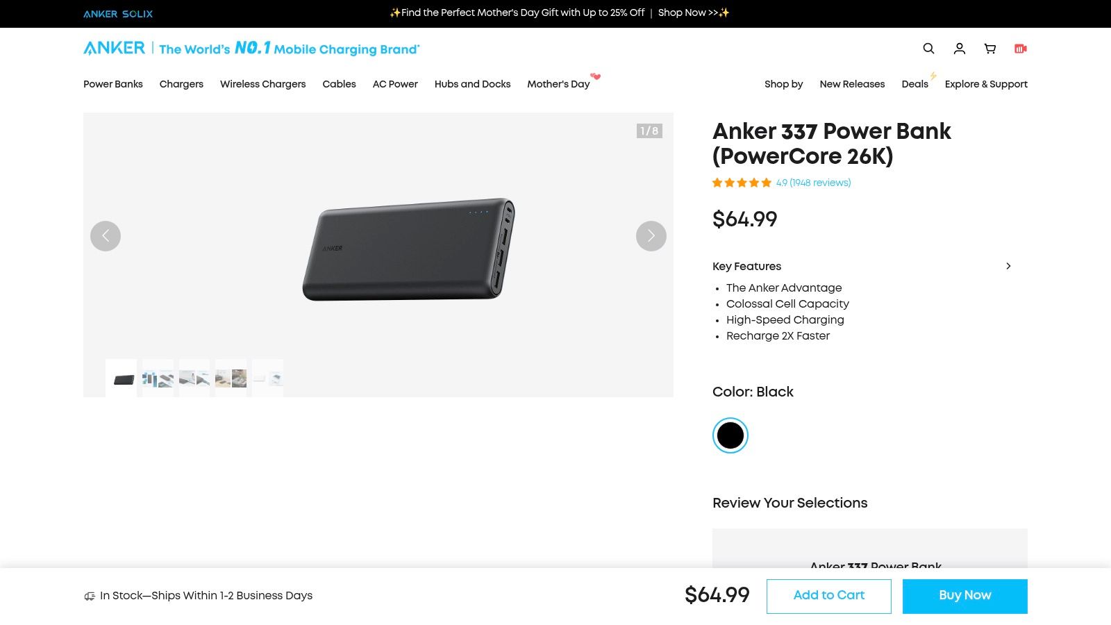 Anker PowerCore 26800 Portable Charger