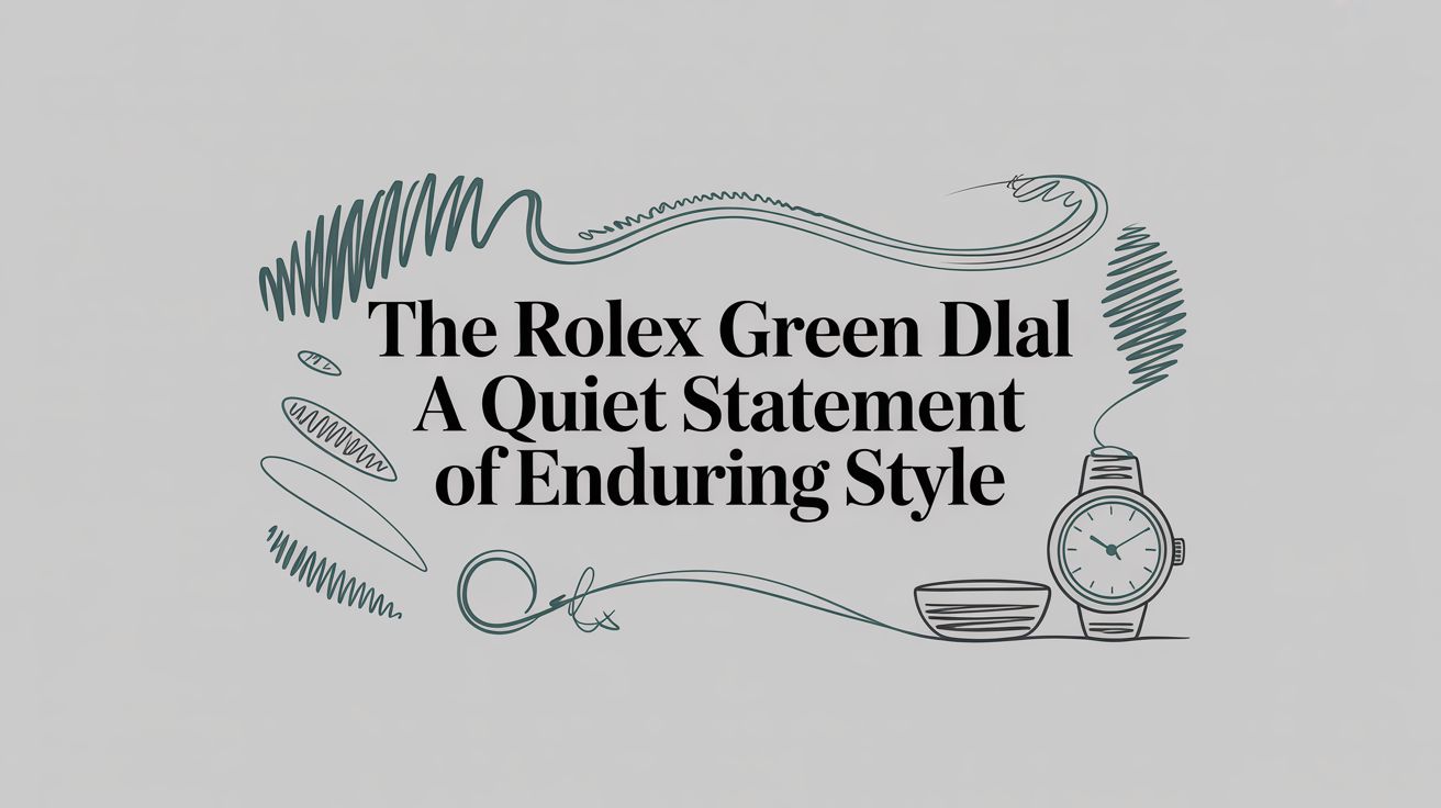 The Rolex Green Dial: A Quiet Statement of Enduring Style