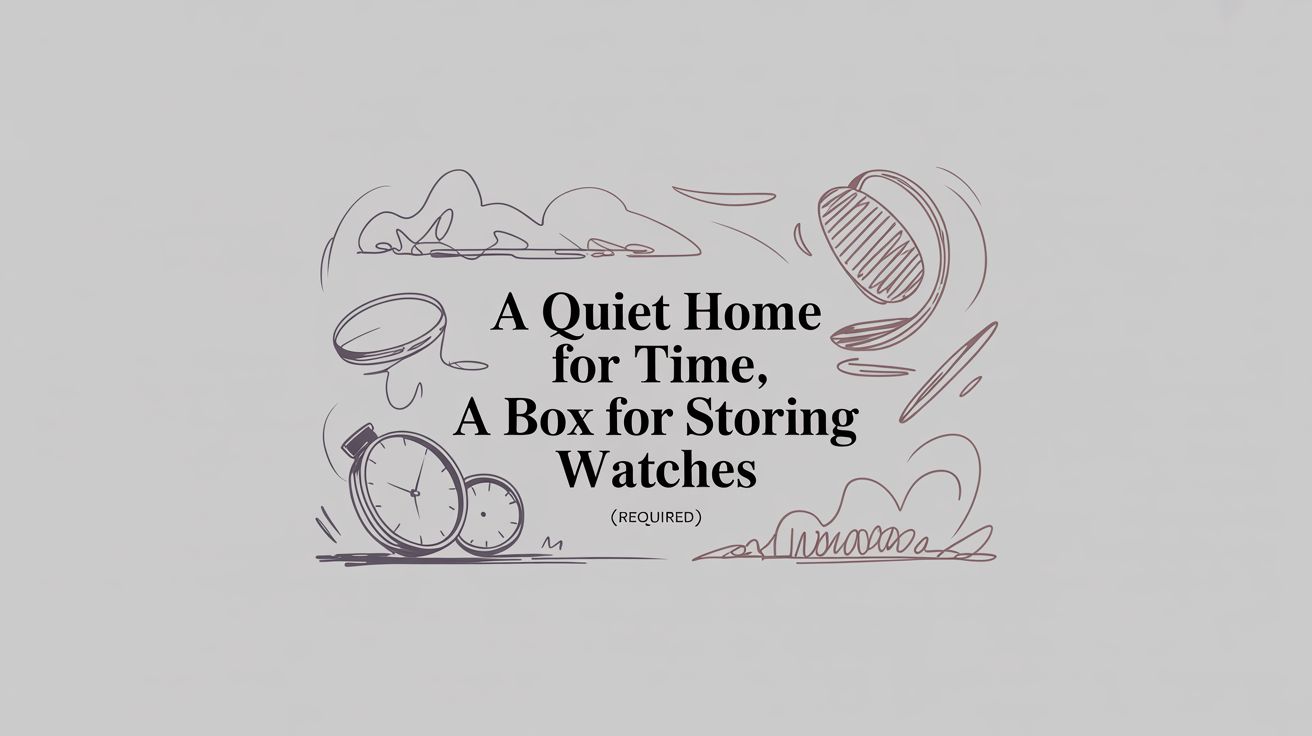 A Quiet Home for Time: The Box for Storing Watches