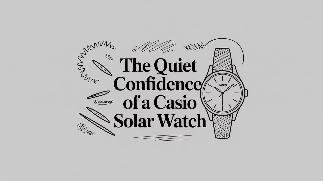 The Quiet Confidence of a Casio Solar Watch