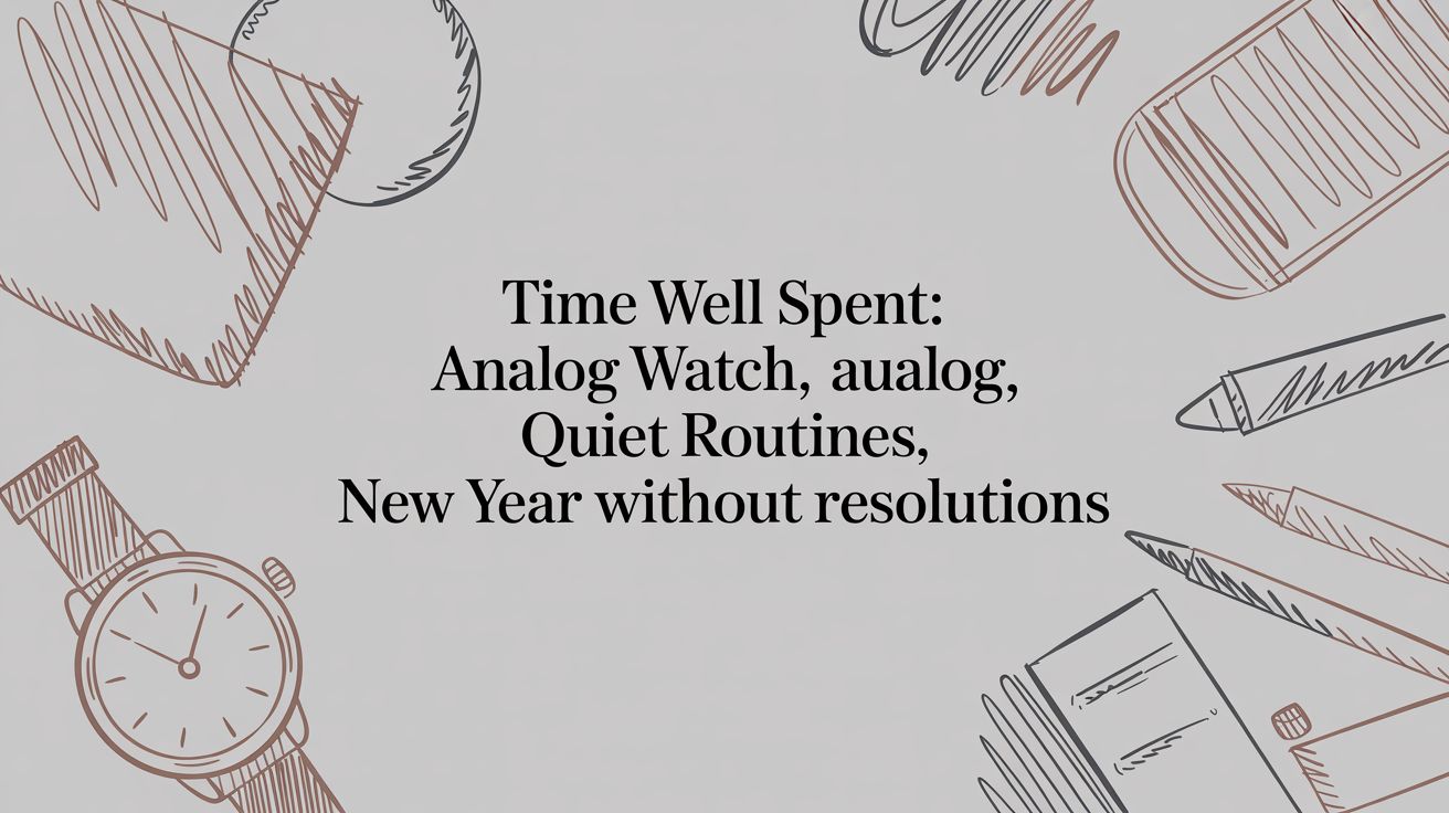 Time Well Spent: An Analog Watch, Quiet Routines & A New Year Without Resolutions