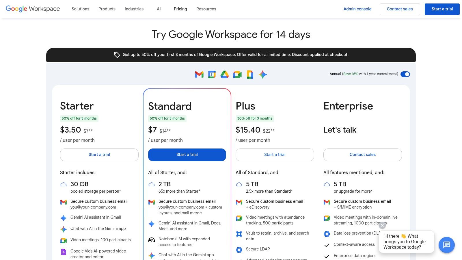 Google Workspace (Gemini in Workspace)