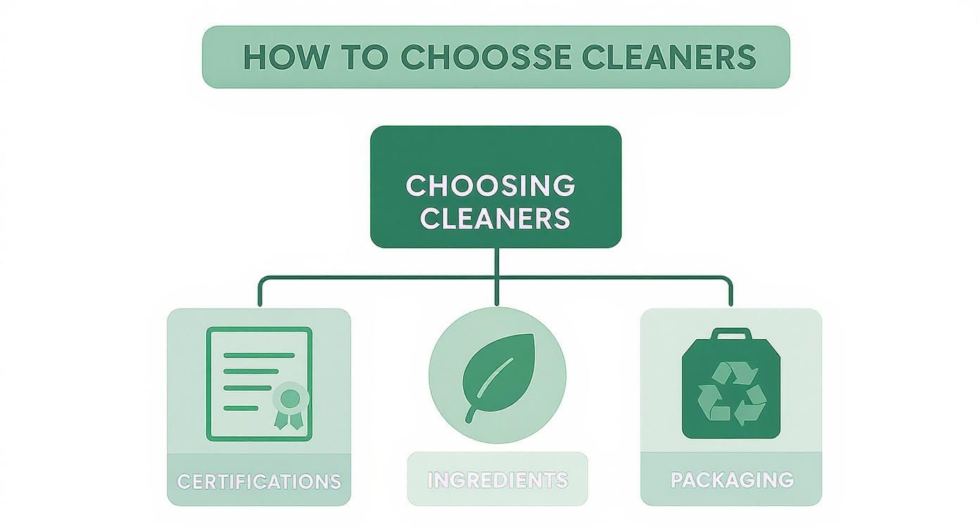 Infographic about eco friendly cleaning solutions