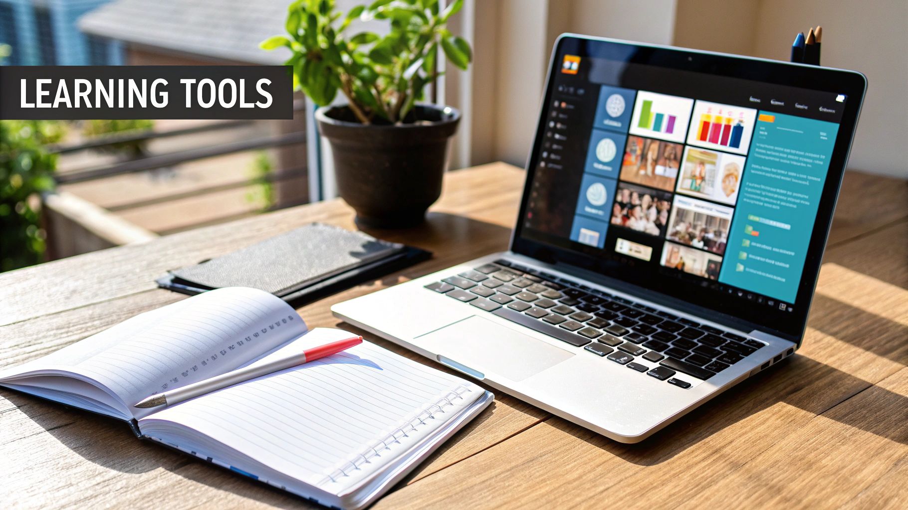 A group of diverse professionals collaborating on a project using digital tablets and laptops in a modern office.