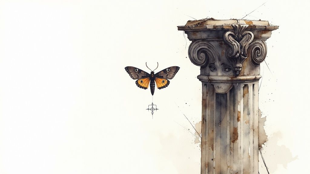 Dark art styles illustration