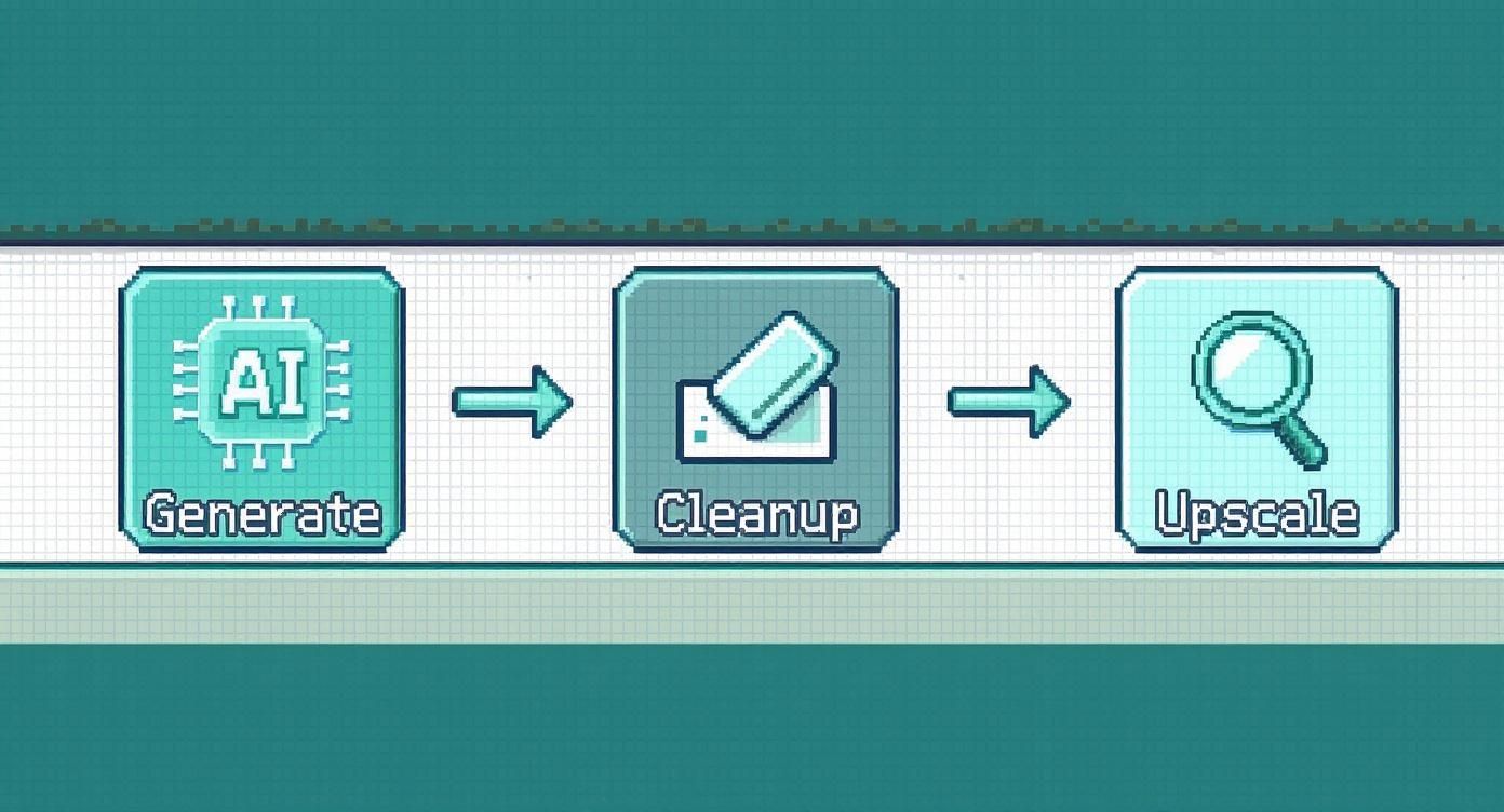 Infographic about pixel art generator