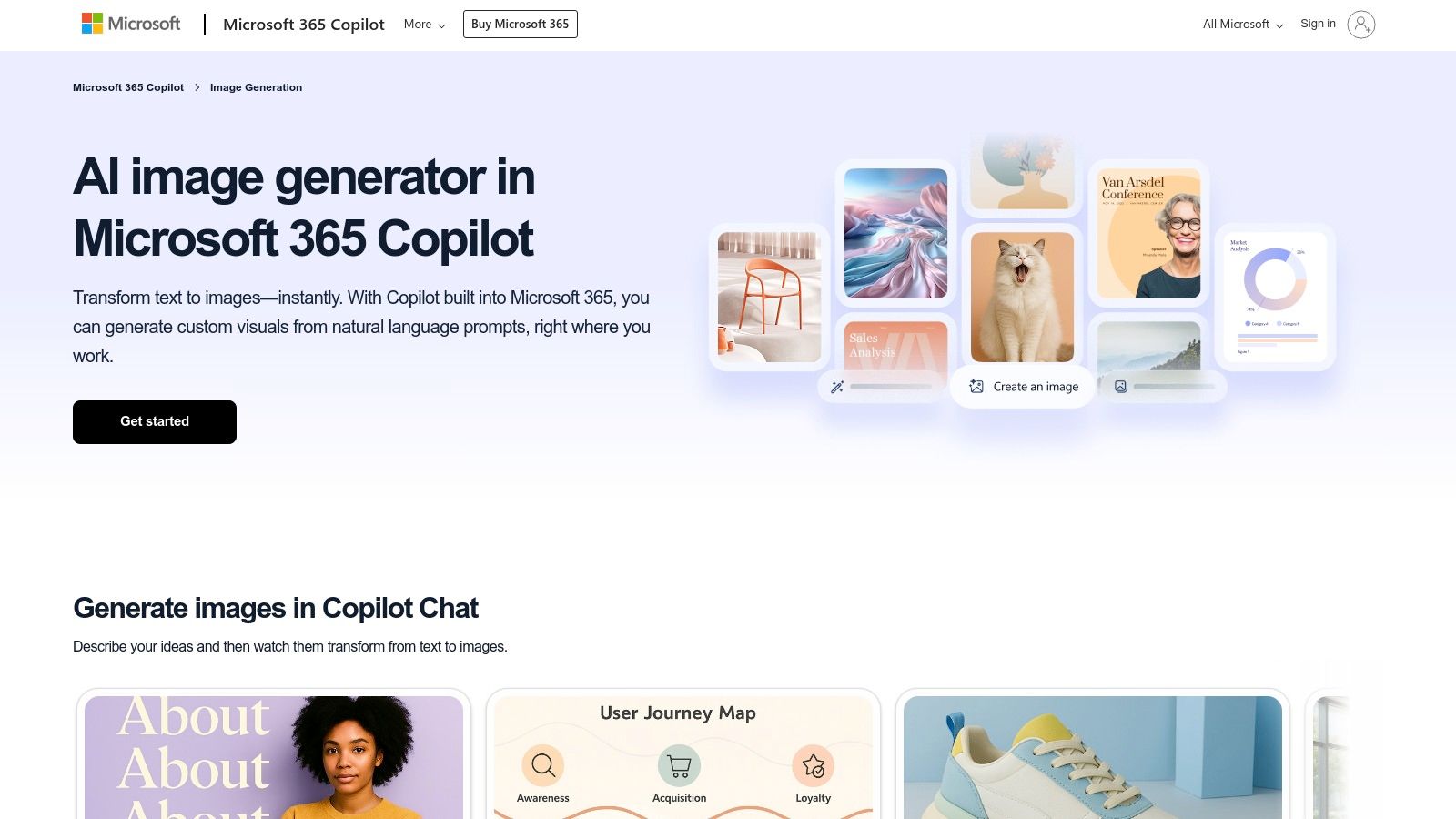Microsoft Designer / Bing Image Creator (Copilot)