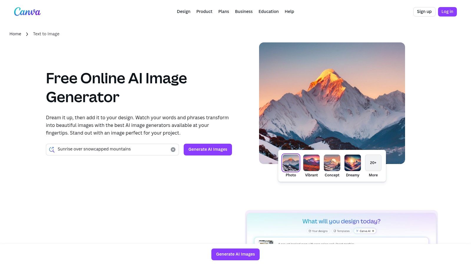 Canva AI Image Generator