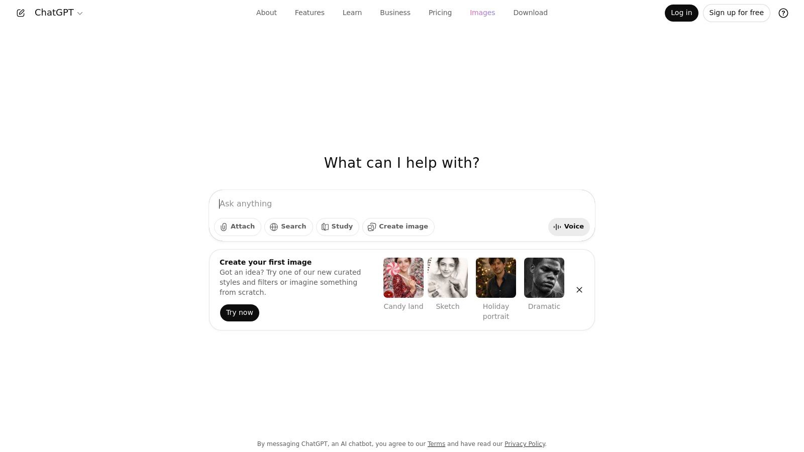 The ChatGPT interface showing an AI-generated image created from a text prompt.