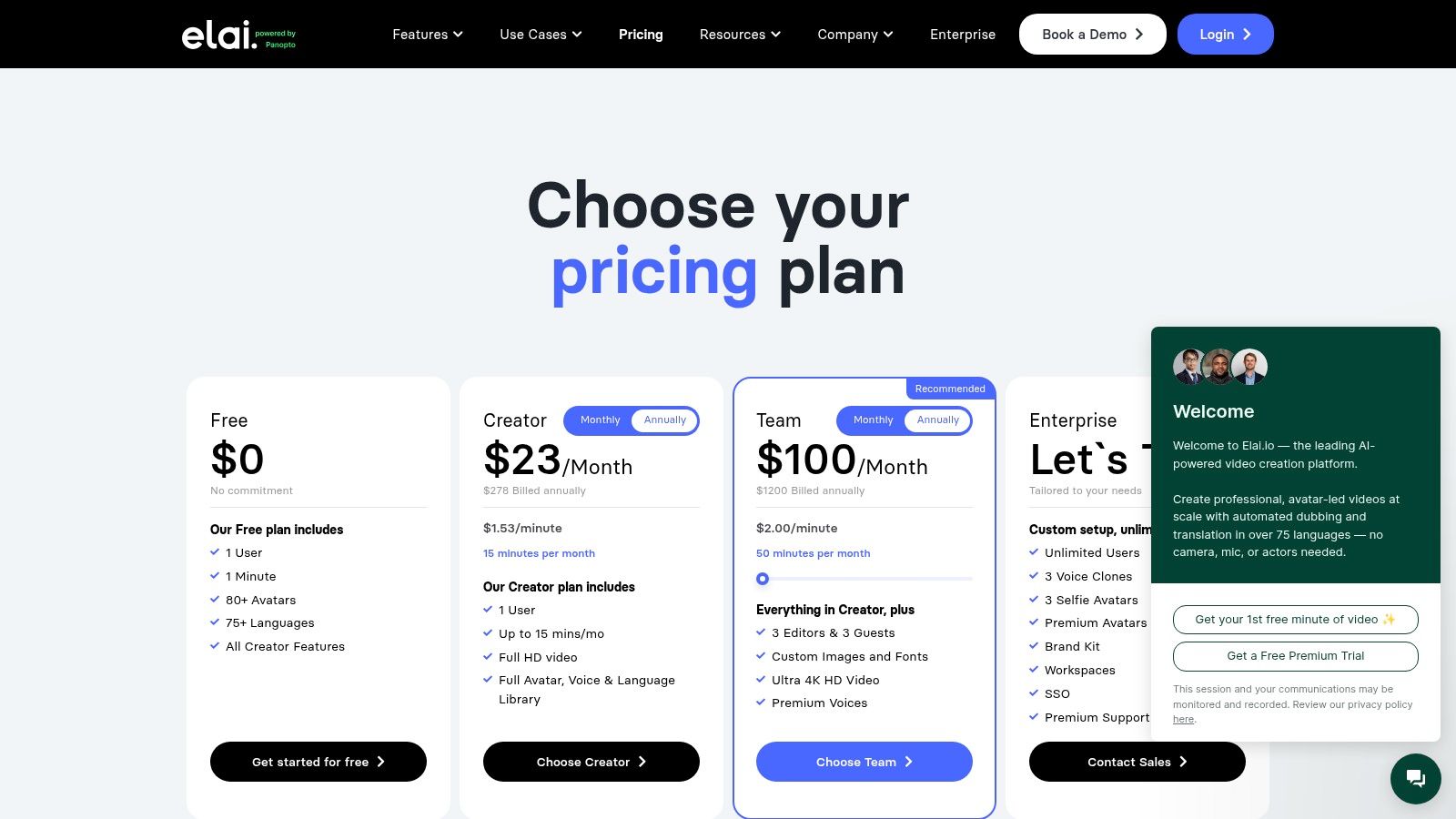 Elai.io: Para Contenido de Capacitación y Marketing Basado en Avatares Escalables