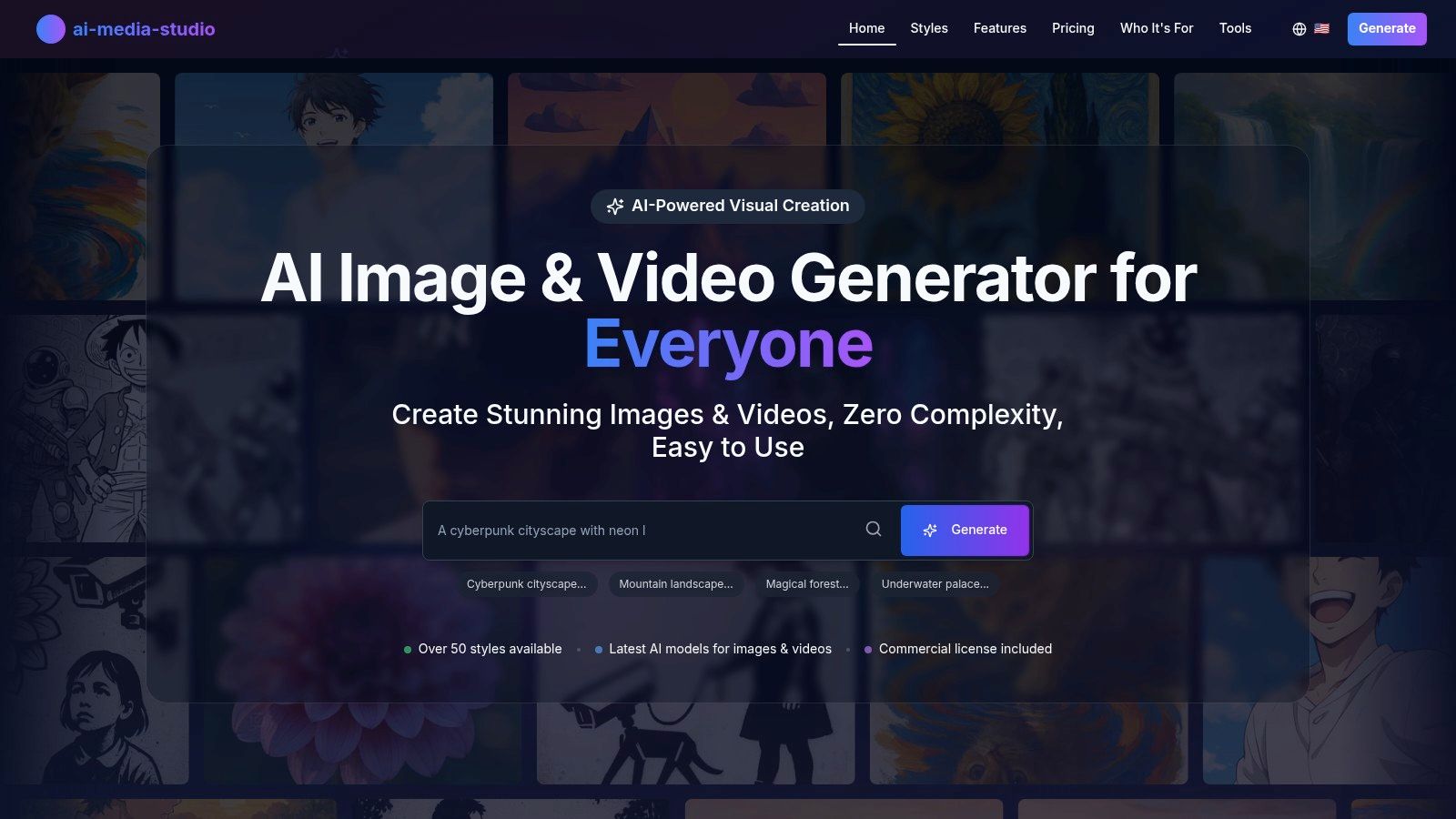 An AI-generated image of a futuristic cityscape created with a text-to-image tool, showcasing vibrant neon colors and detailed architecture.