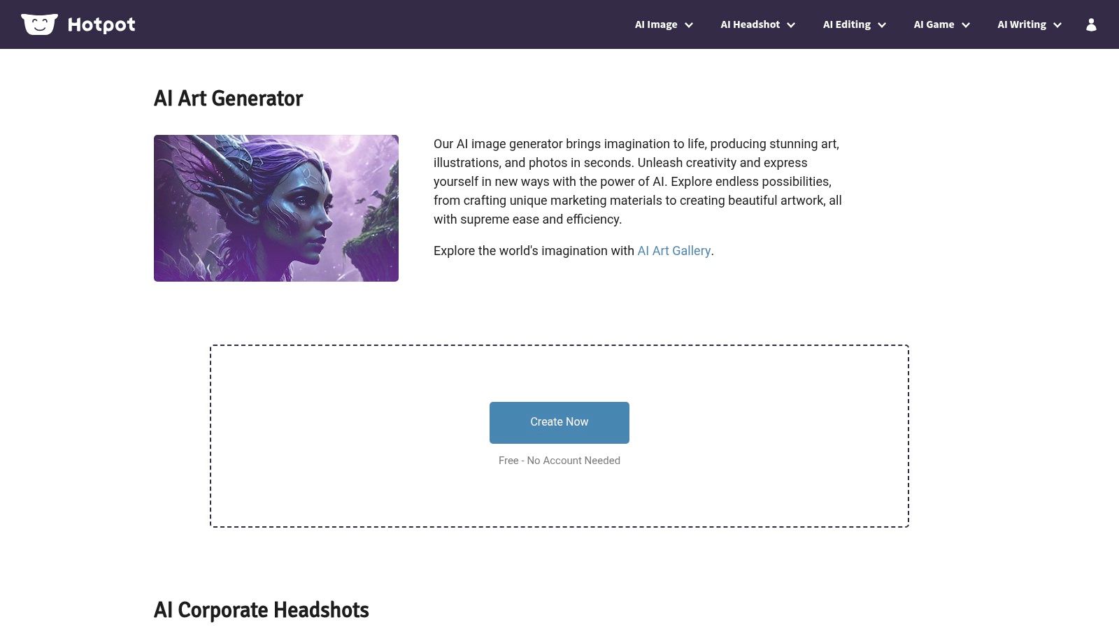 Hotpot.ai – AI Image/Art Generator
