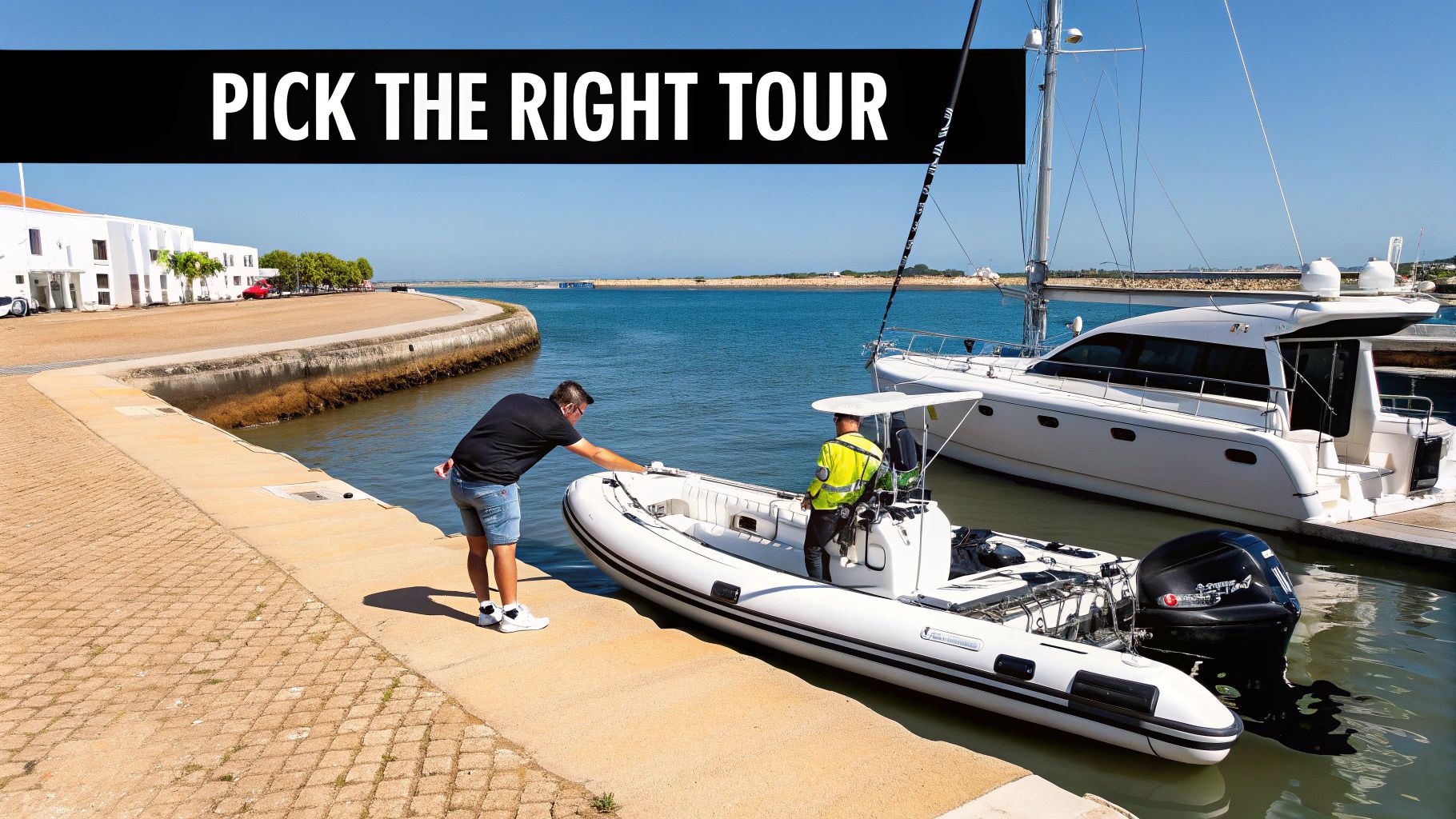 Whale watching boat in the Algarve