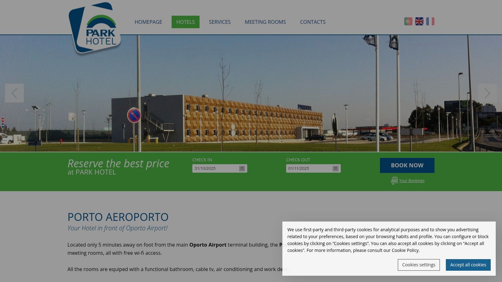 Park Hotel Porto Aeroporto (official site)