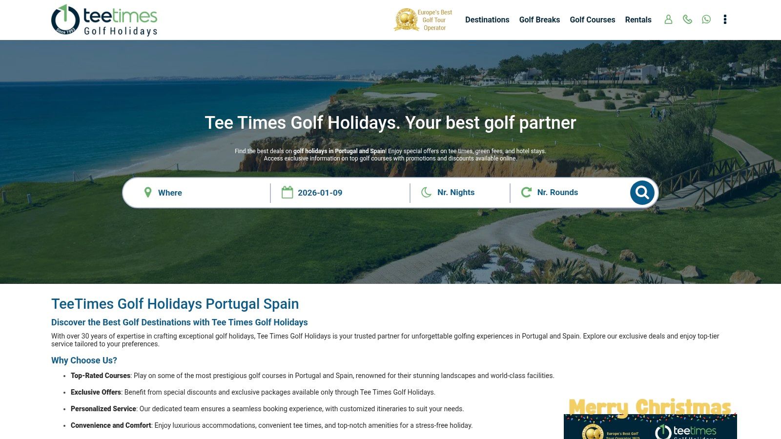 TeeTimes.pt (Tee Times Golf Holidays)