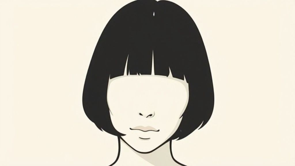 Blunt Bob with Full Bangs