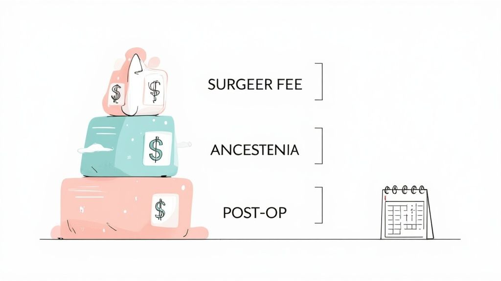 A surgeon consulting with a patient about otoplasty costs