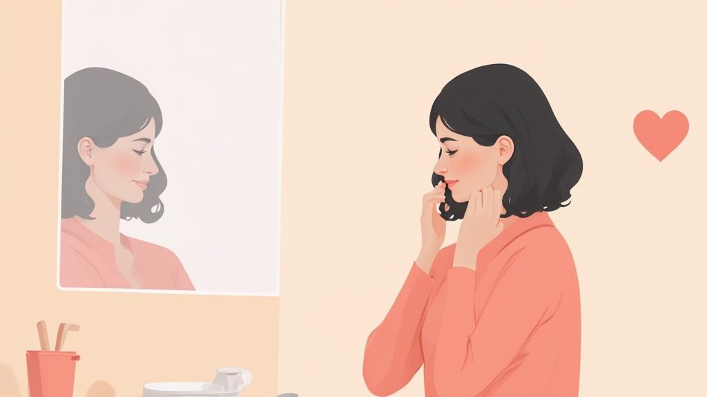 Person smiling, showcasing the subtle and confident look achievable with ear correctors.