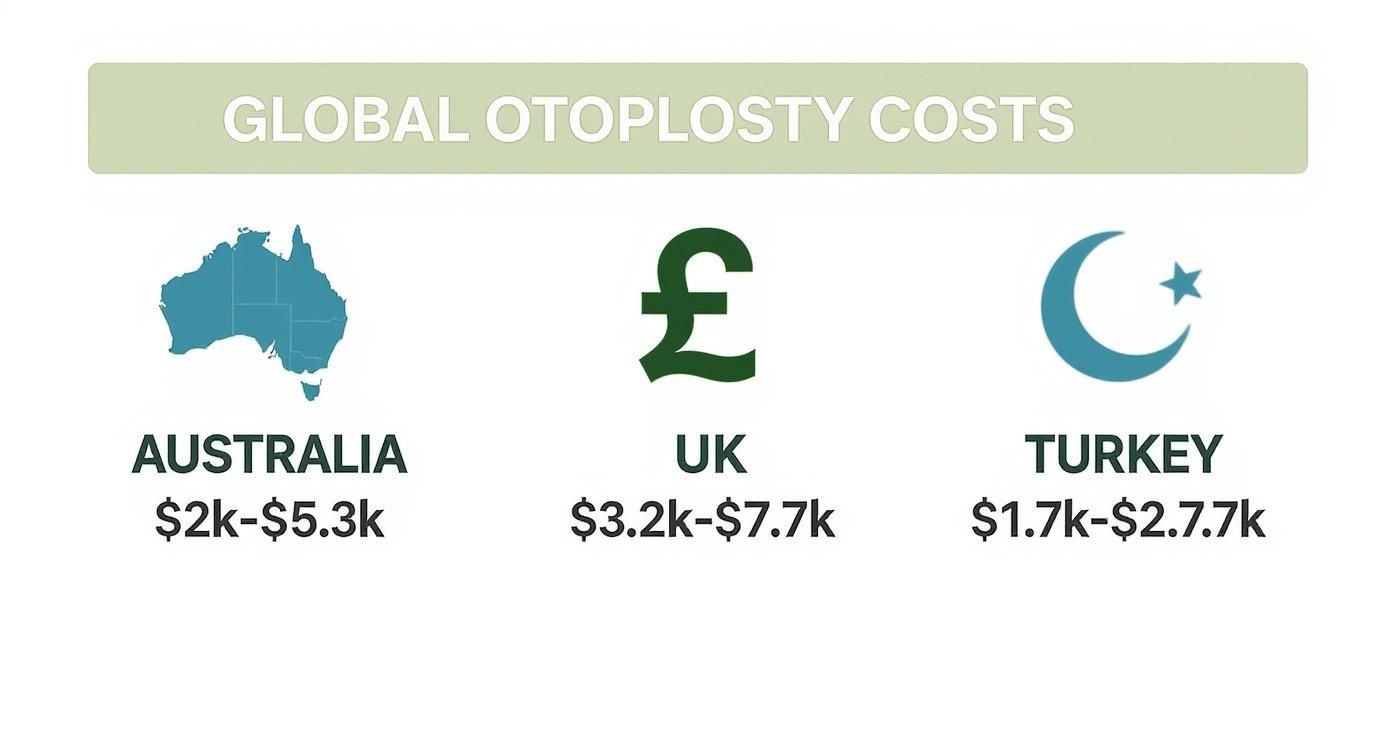 Infographic about how much does otoplasty cost