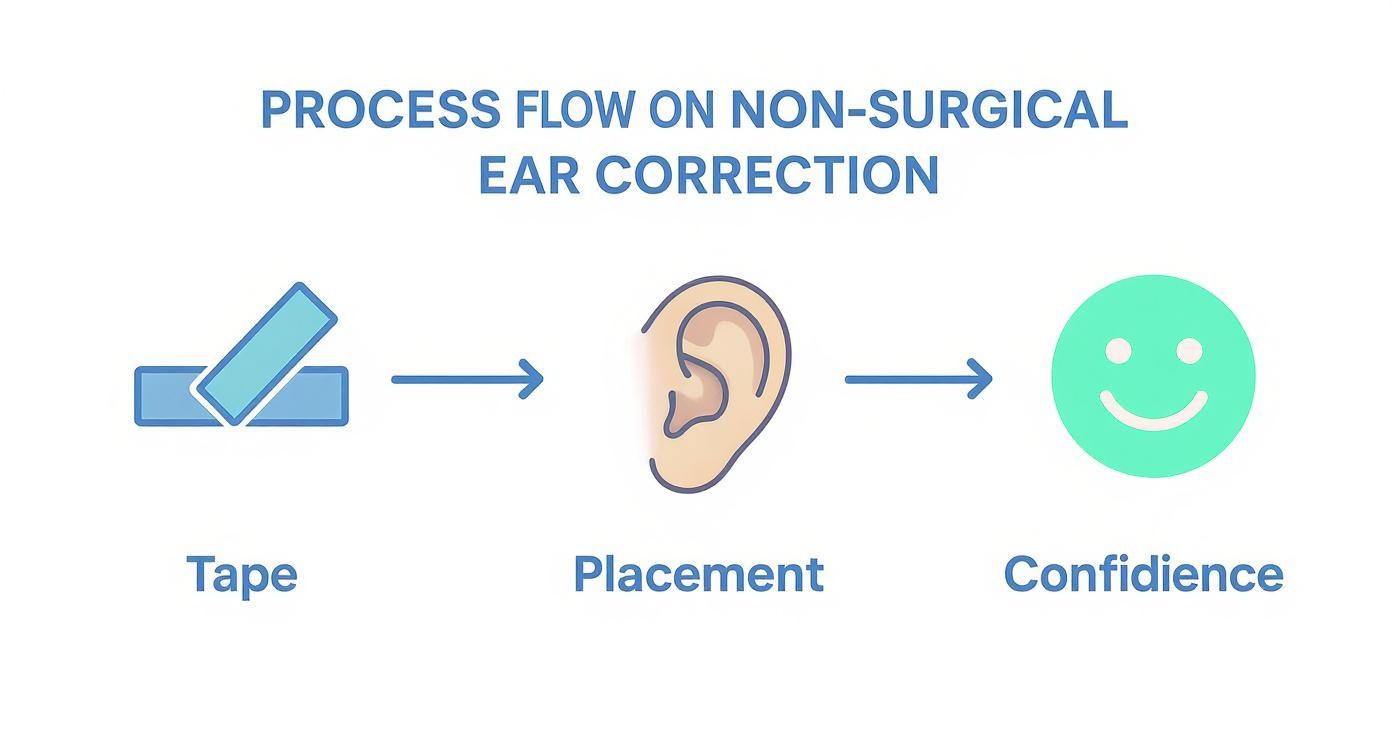 Infographic about ear pinning tape