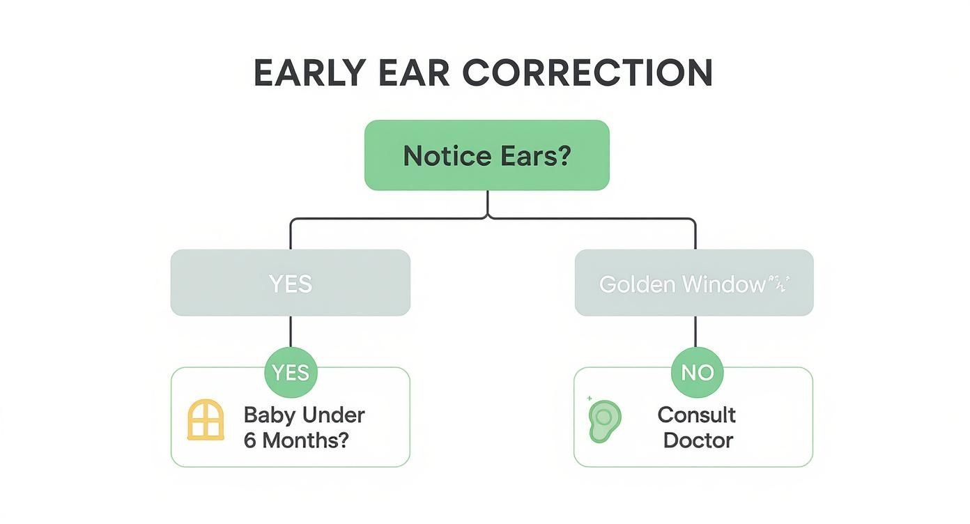 Infographic about baby ears stick out