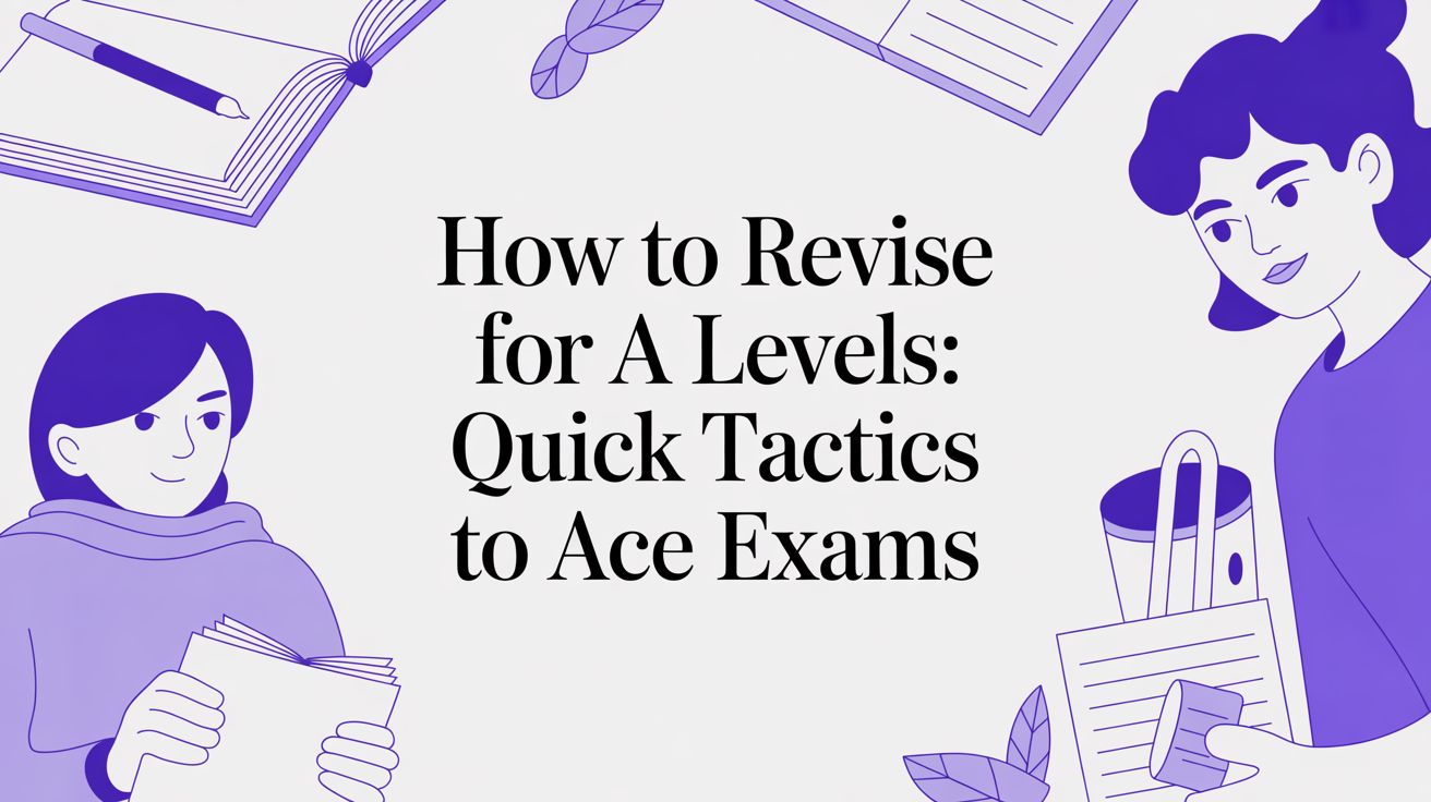 How to revise for a levels: Quick tactics to ace exams
