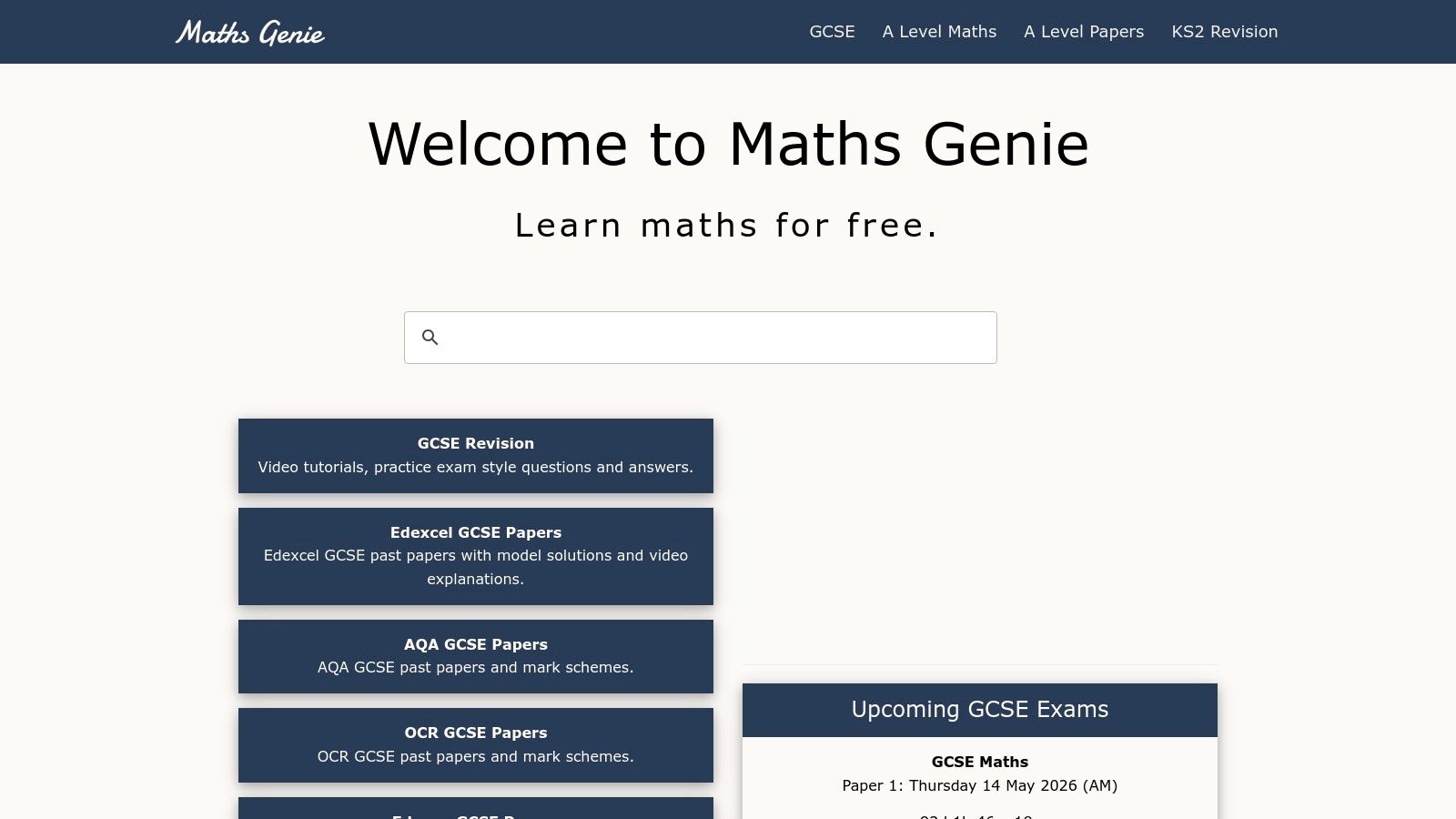 Maths Genie