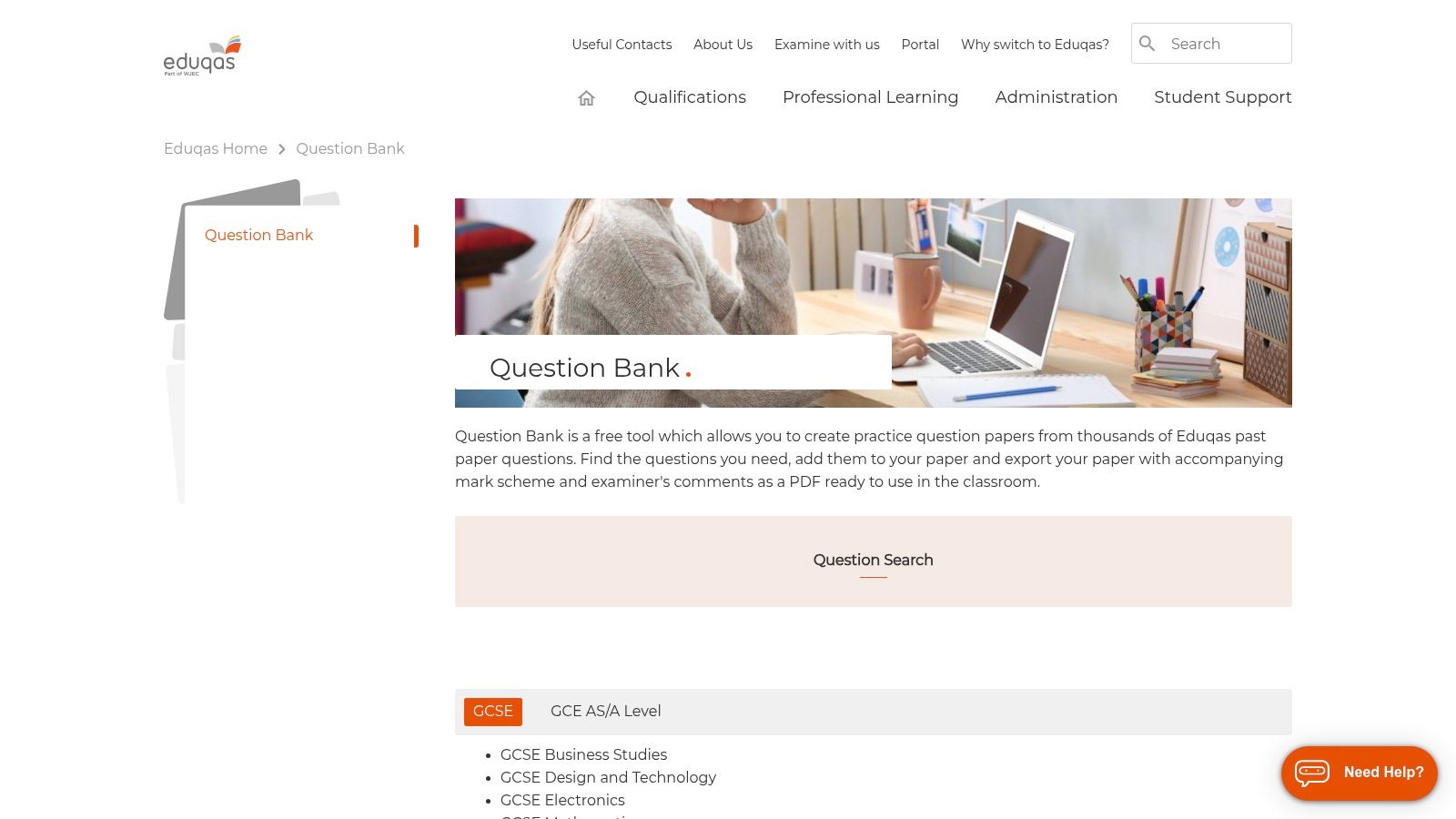 Eduqas Question Bank