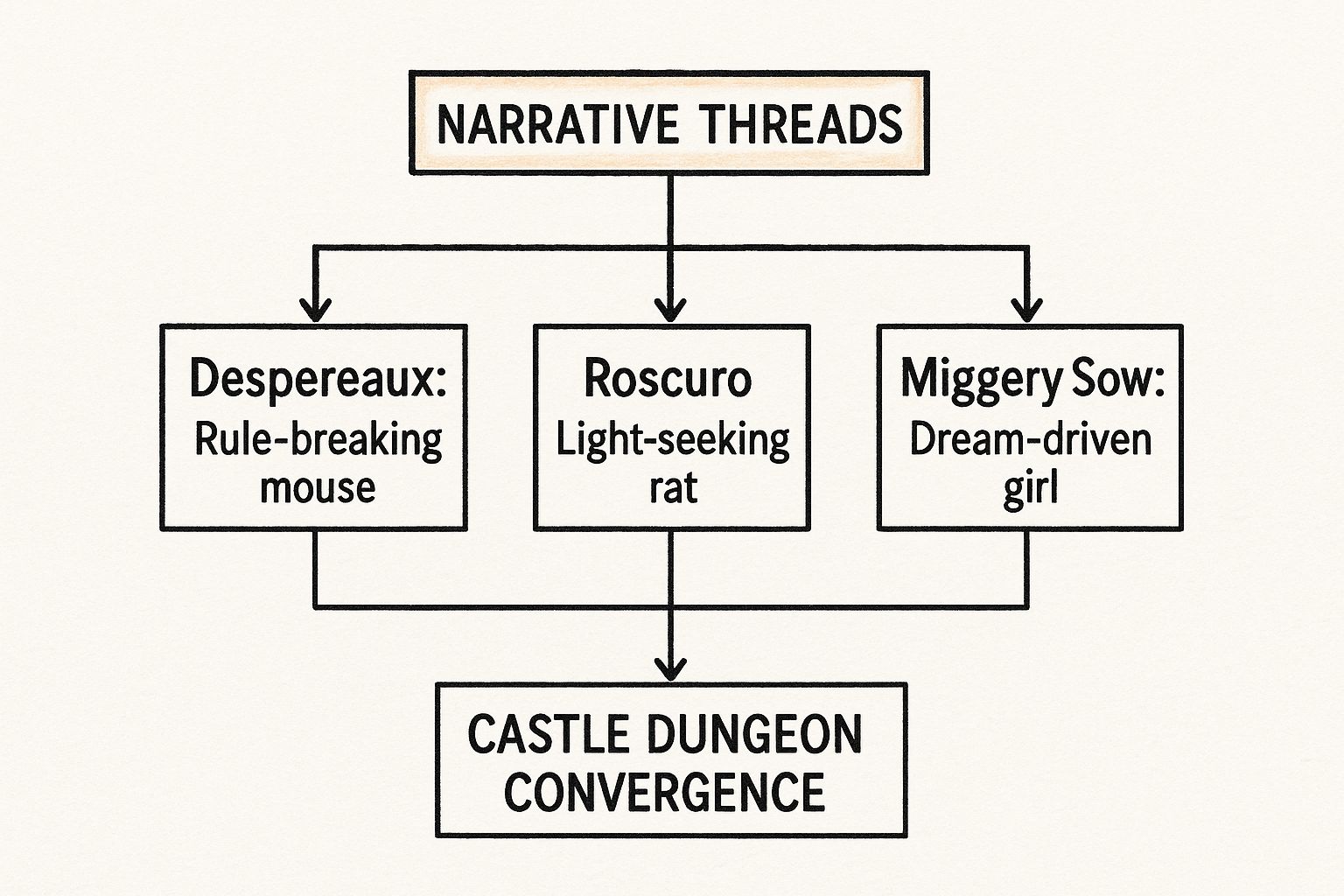 Infographic about the tale of despereaux