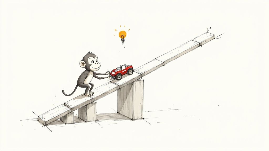 Curious George with a camera