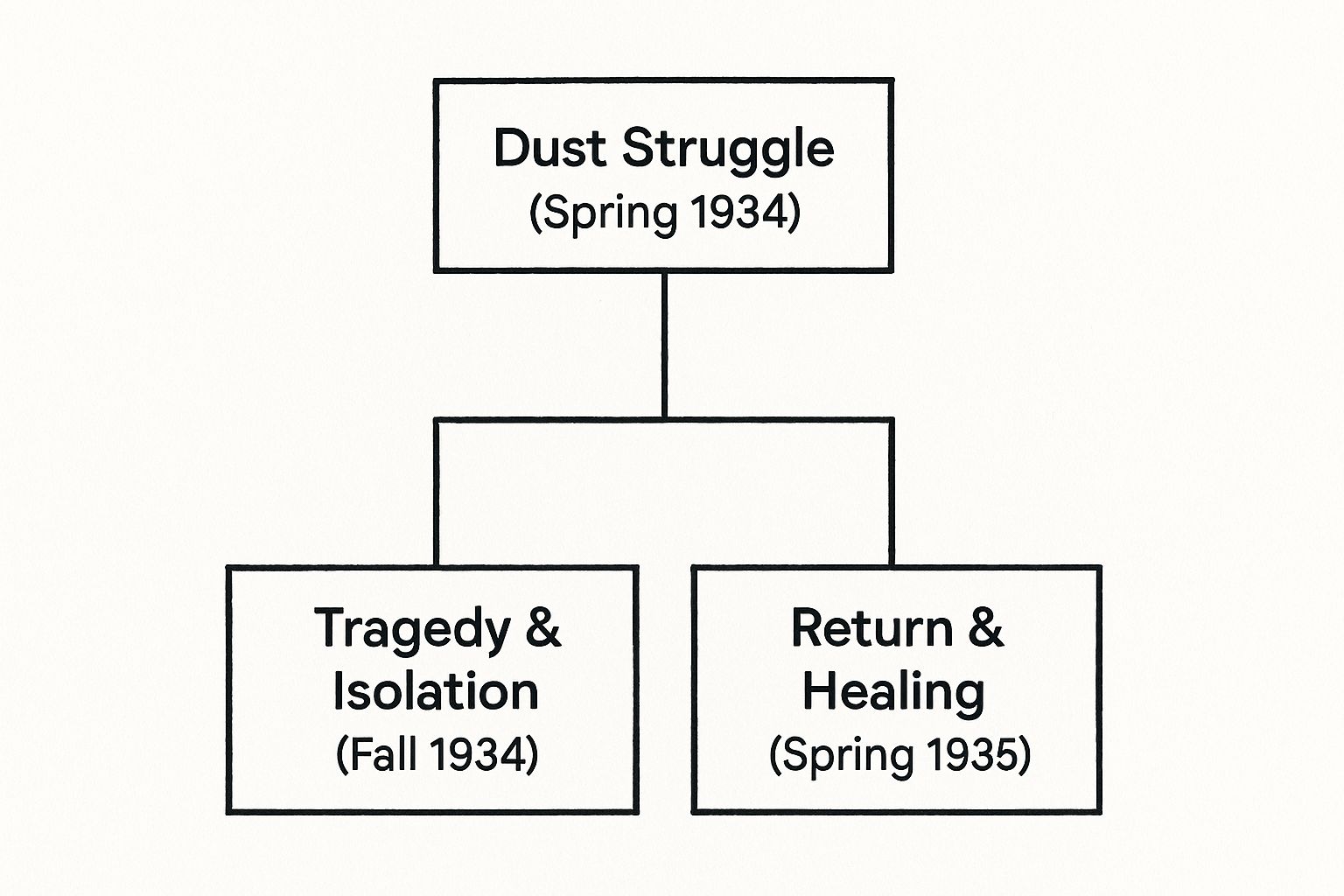 Infographic about out of the dust