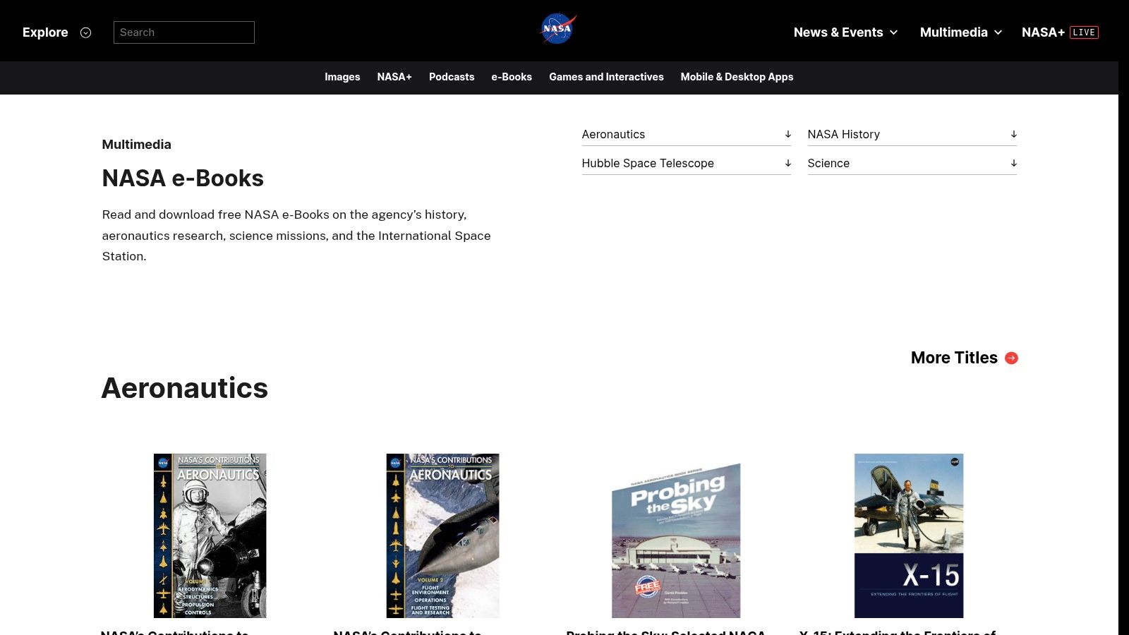NASA e-Books