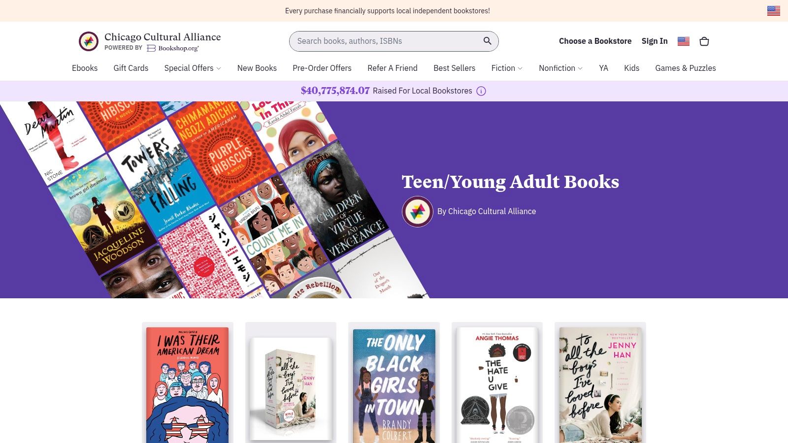 Bookshop.org – Teen & Young Adult