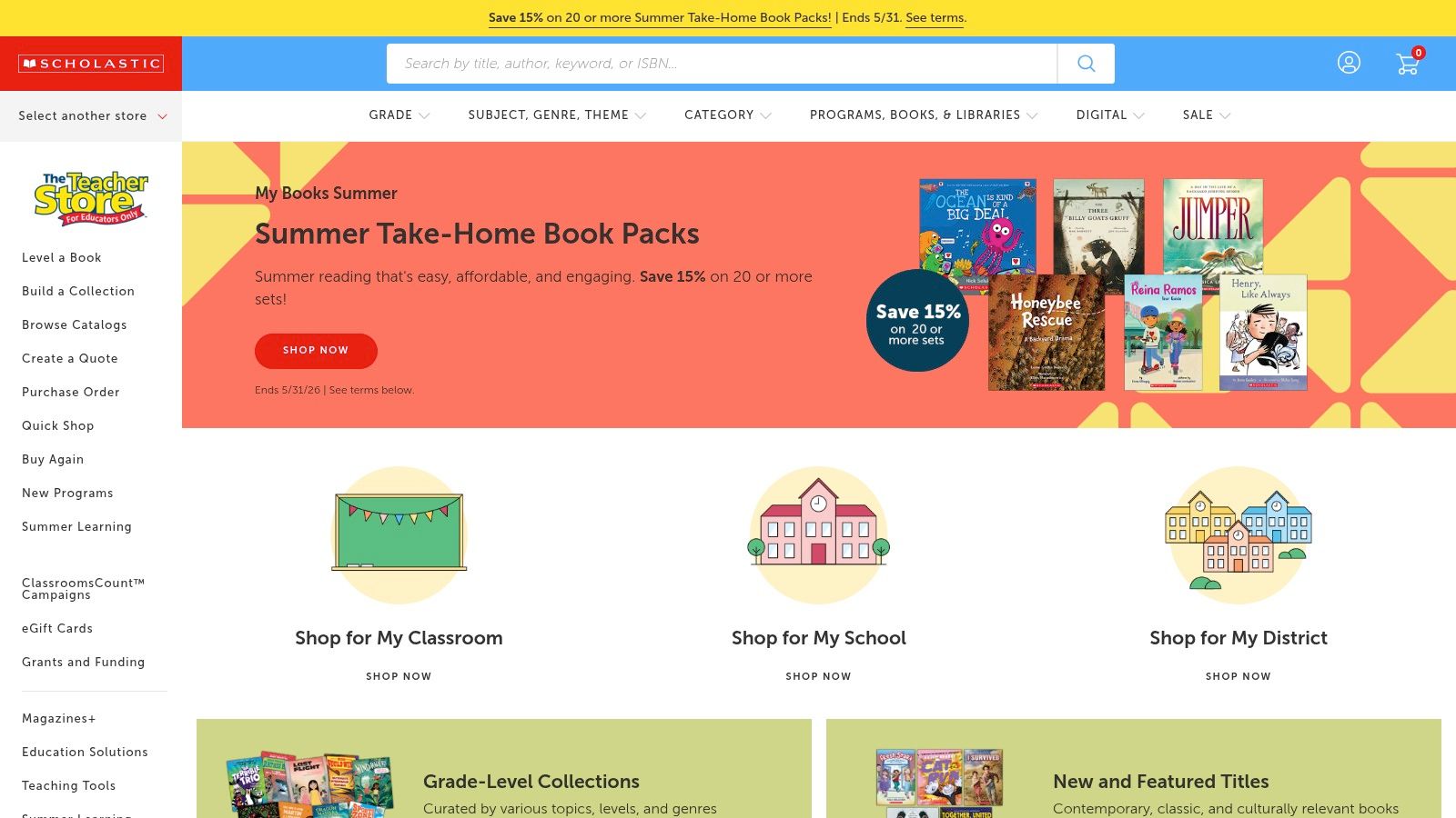 Scholastic (Shop + Book Clubs)