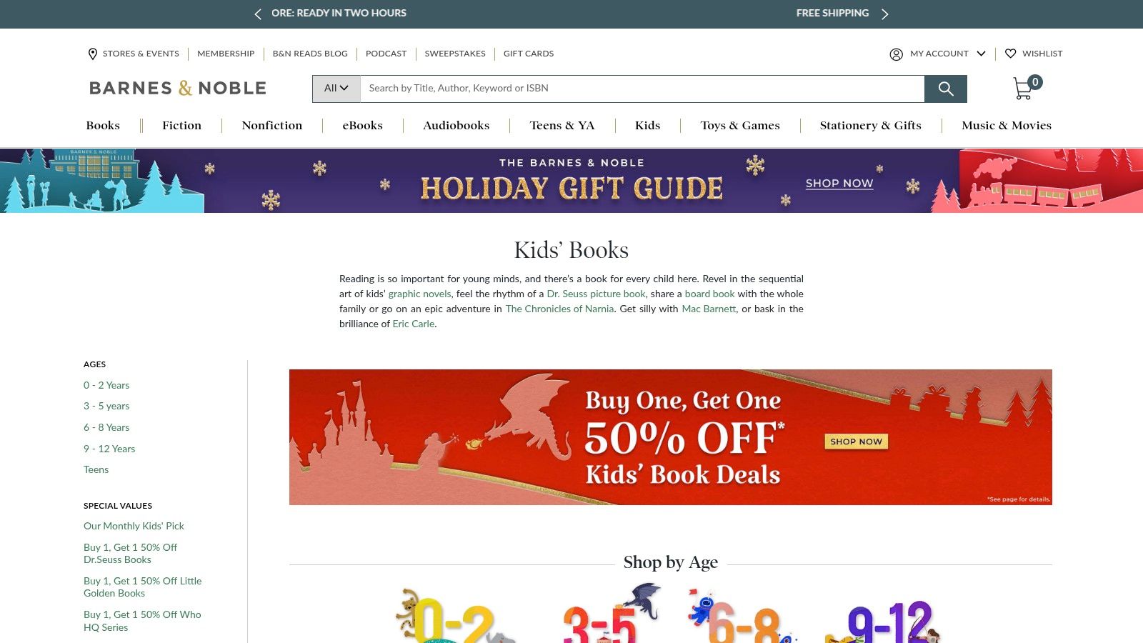 Barnes & Noble – Kids’ Books