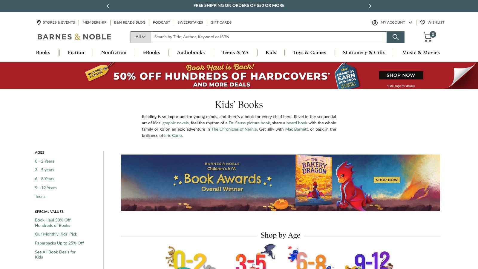 Barnes & Noble – Kids’ Books