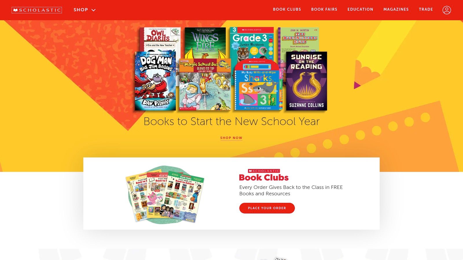 Scholastic (Teacher & Parent Stores; Book Fairs)