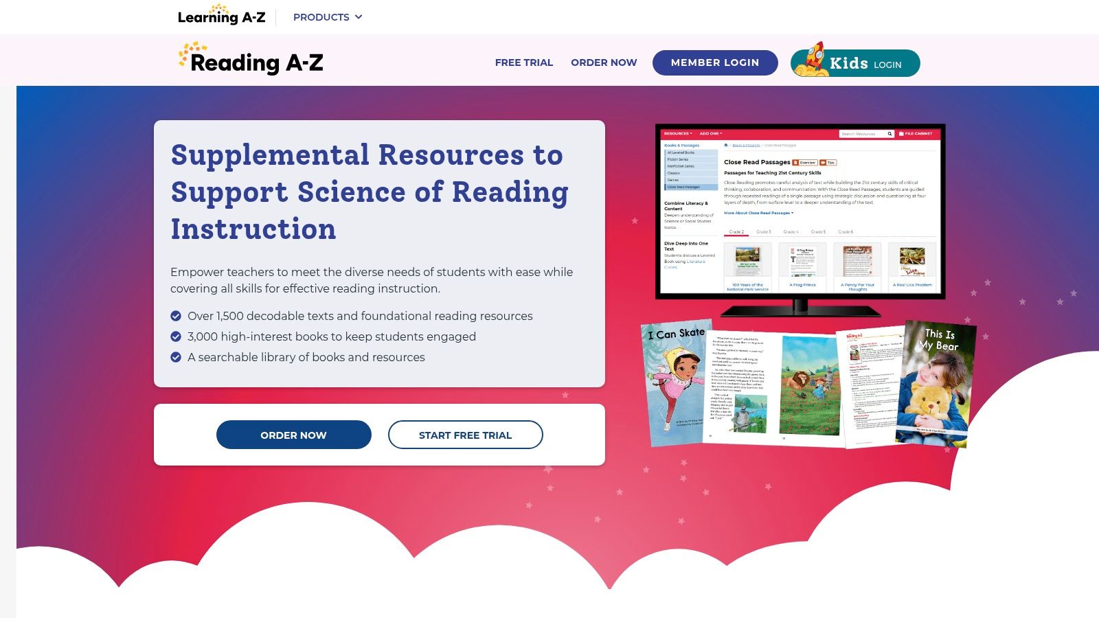 Reading A‑Z / Raz‑Plus (Learning A‑Z)