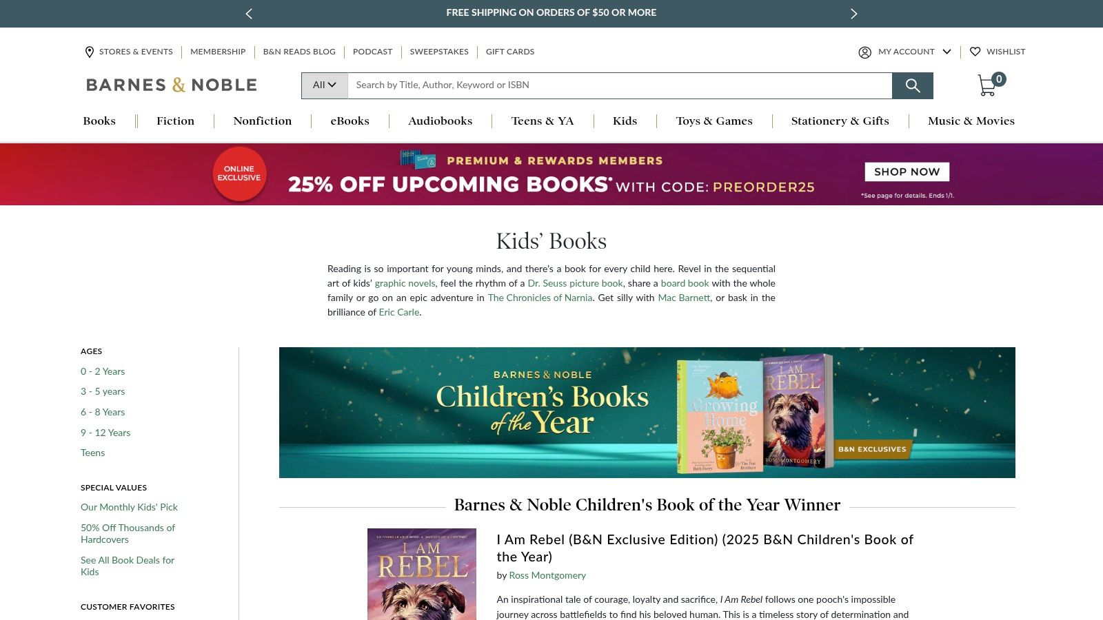 Barnes & Noble (Retail + Online)