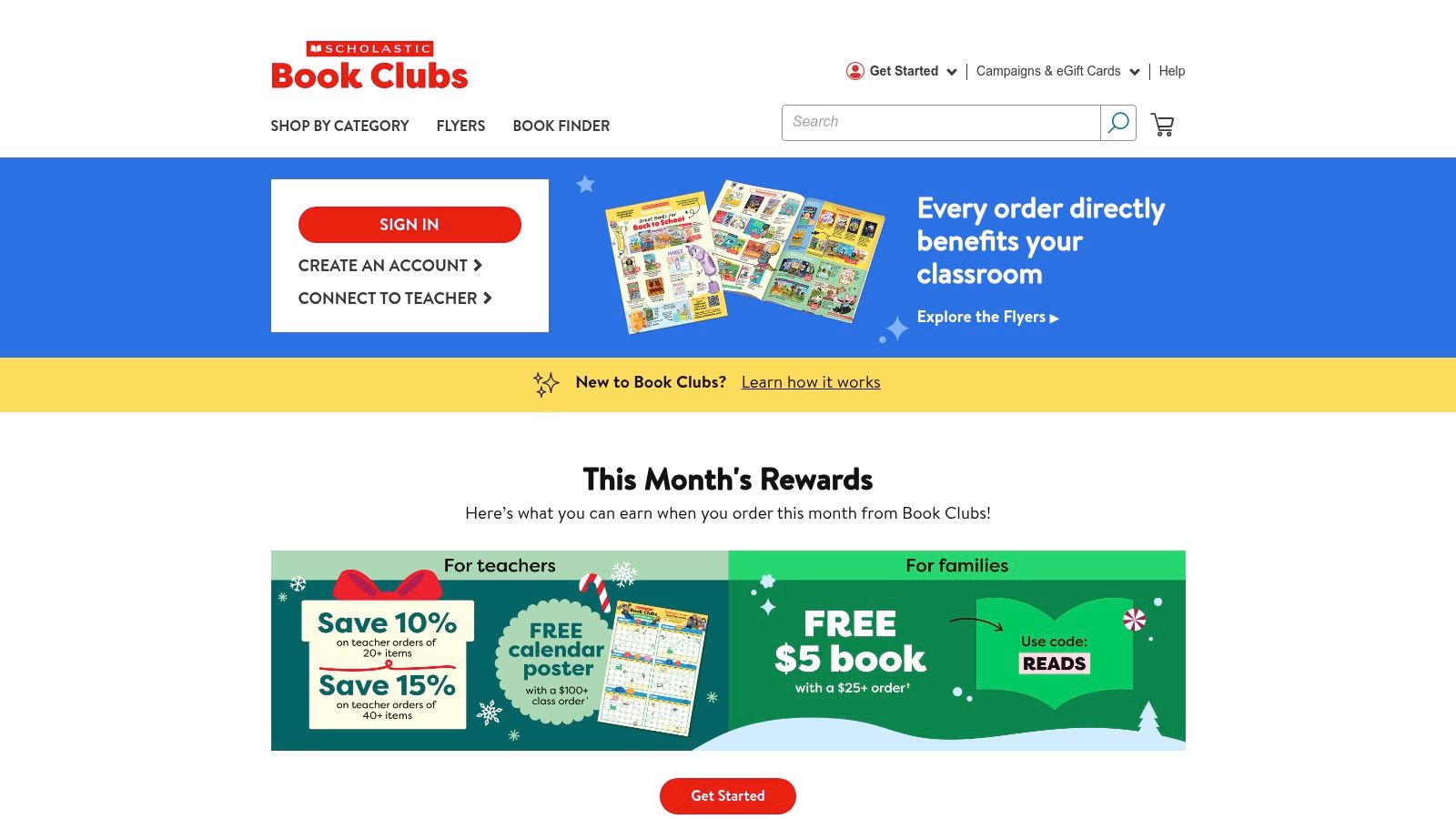 Scholastic (Book Clubs + Teacher Store)