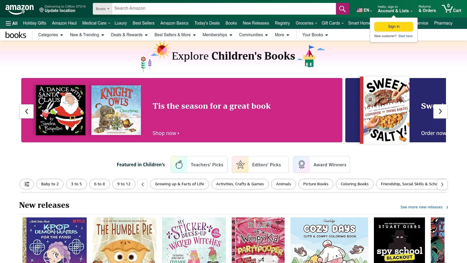 Amazon – Children’s Books