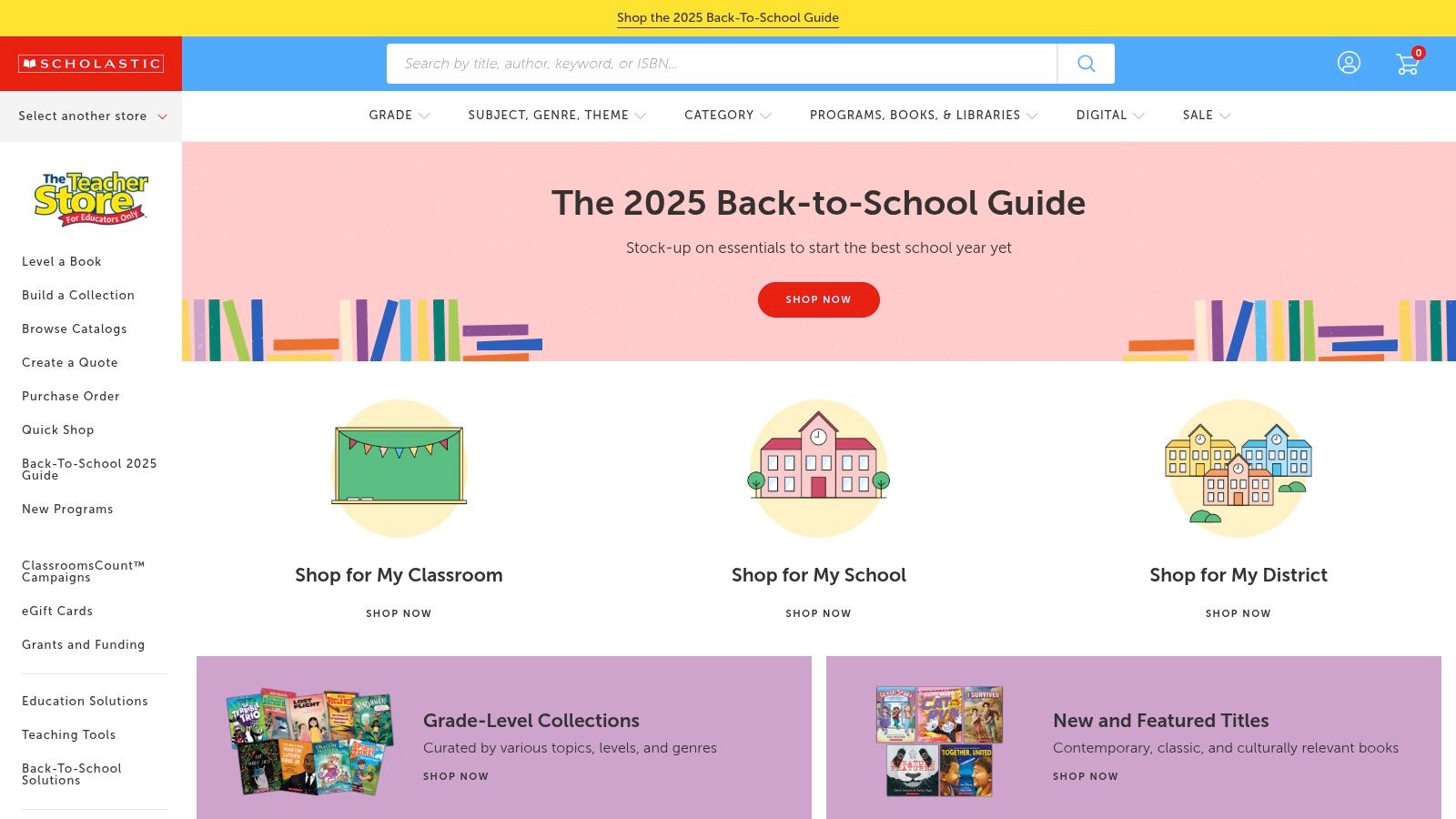 Scholastic Teacher Store