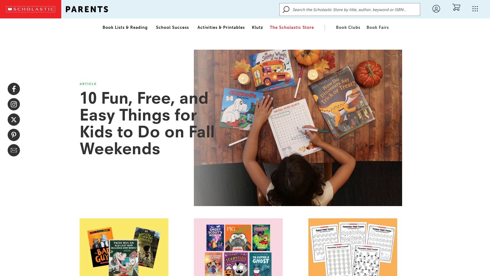 Scholastic (Parents + The Scholastic Store)