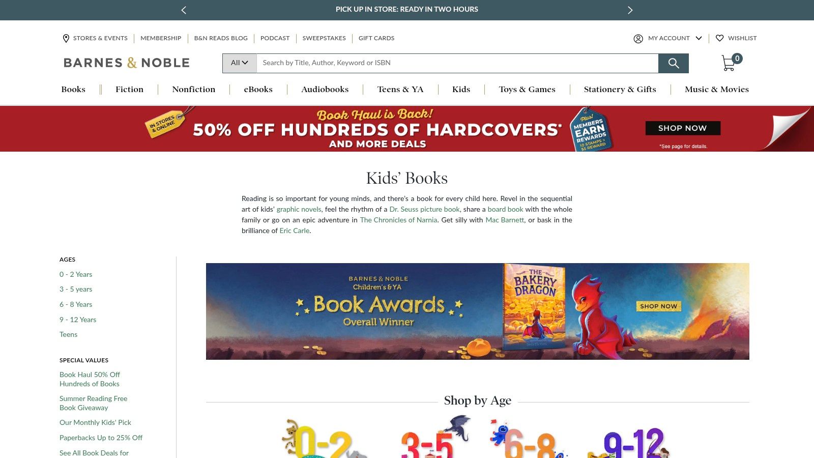 Barnes & Noble – Kids’ Books