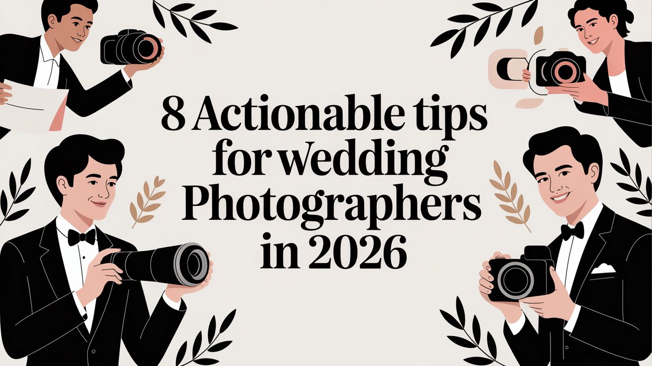 8 Actionable Tips for Wedding Photographers in 2026
