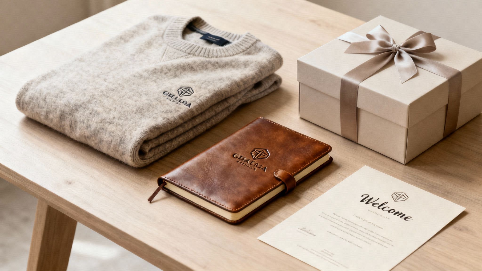 Ein Team betrachtet Stoffmuster und plant Corporate Fashion