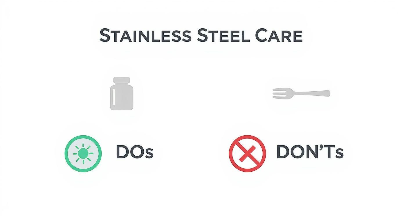 Infographic about does stainless steel tarnish