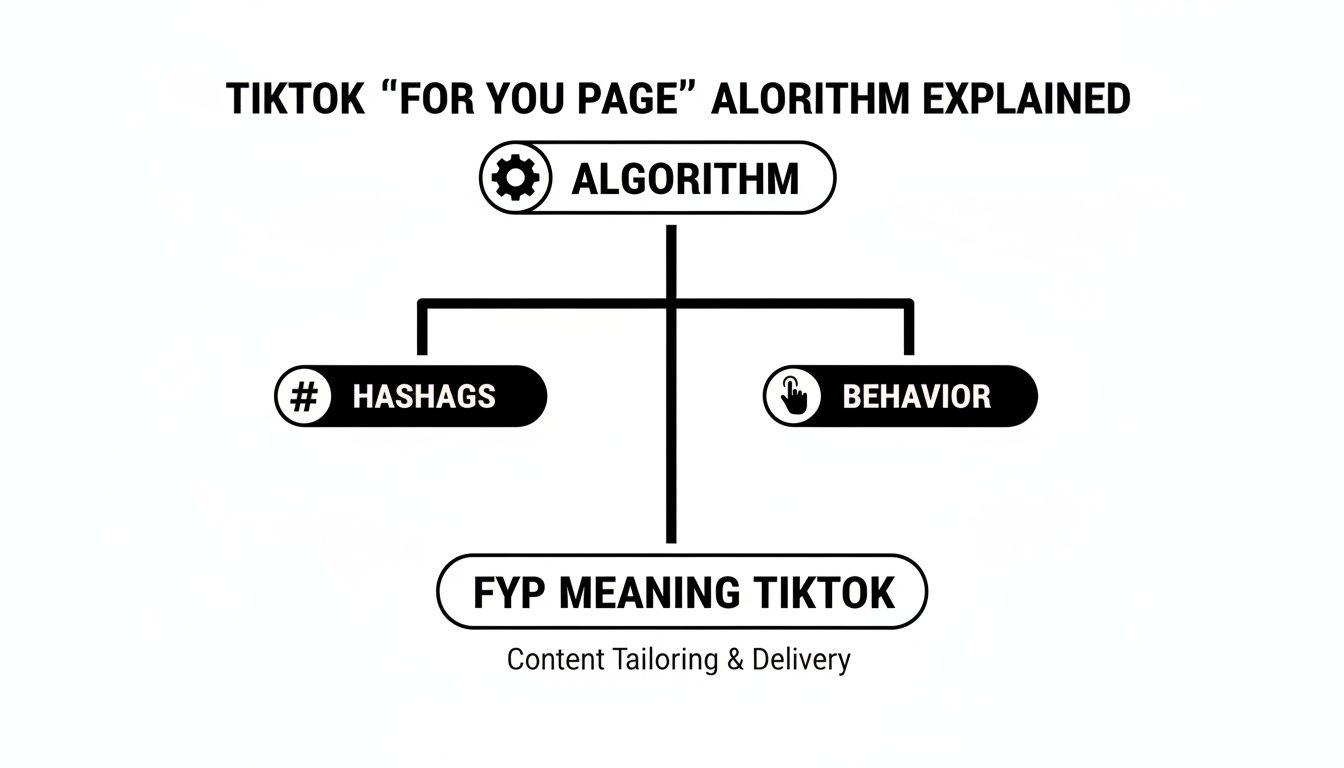 Infographic about fyp meaning tiktok